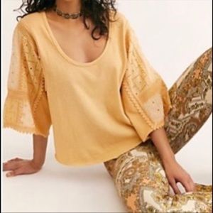 FREE PEOPLE MAKIN ME HAPPY TOP XL BELL OF GEORGIA